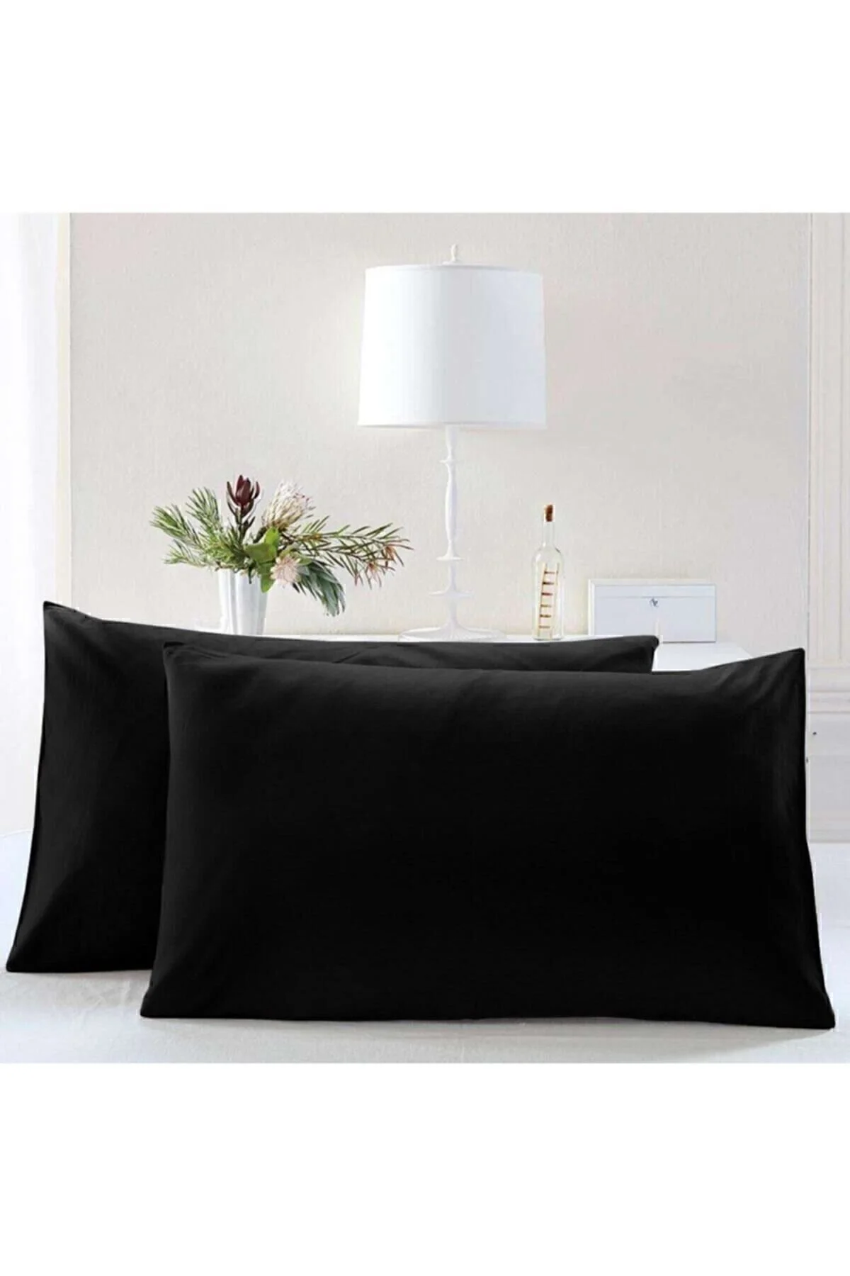 İz Home Noir Siyah Yastık Kılıfı 2li Set (50X70) Pamuklu" Yastık Kılıfı Fiyatı
