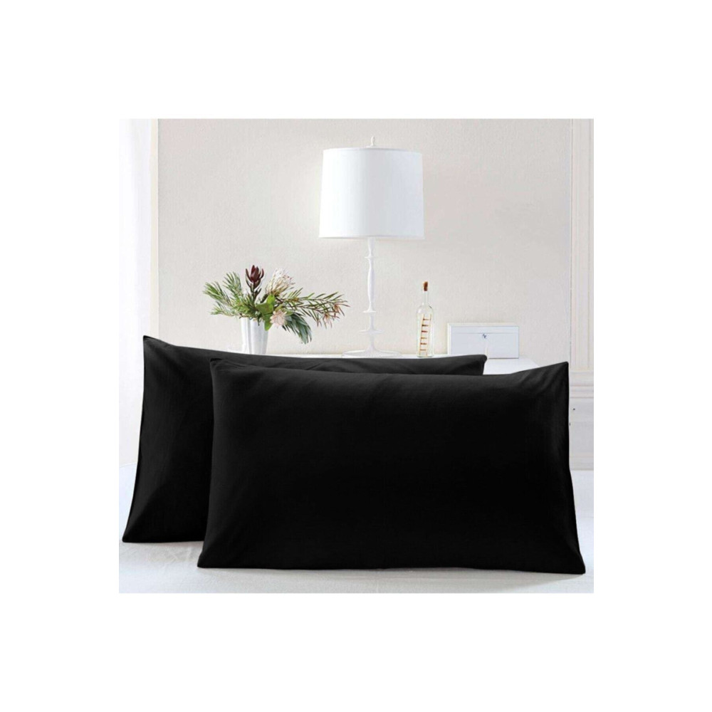 İz Home Noir Siyah Yastık Kılıfı 2li Set (50X70) Pamuklu Yastık Kılıfı Fiyatı