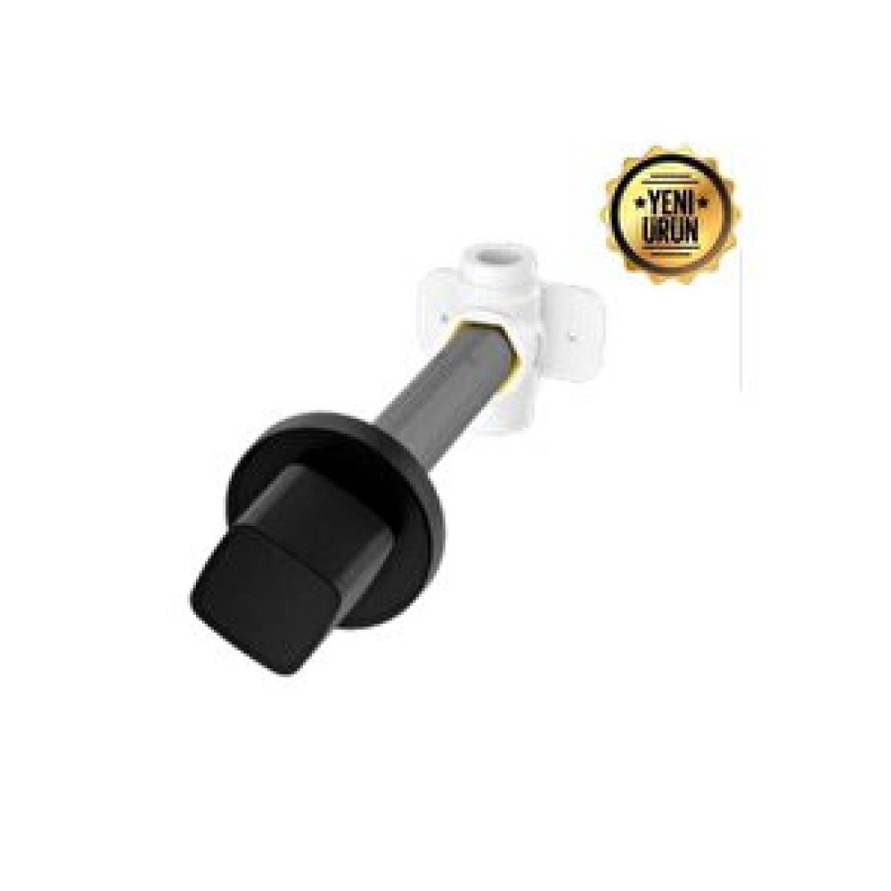 İz Yapı Iz Yapı 20 Mm (kare) Ankastre Ara Kesme Valfi Bt7030 Mat Siyah Musluklar Fiyatı