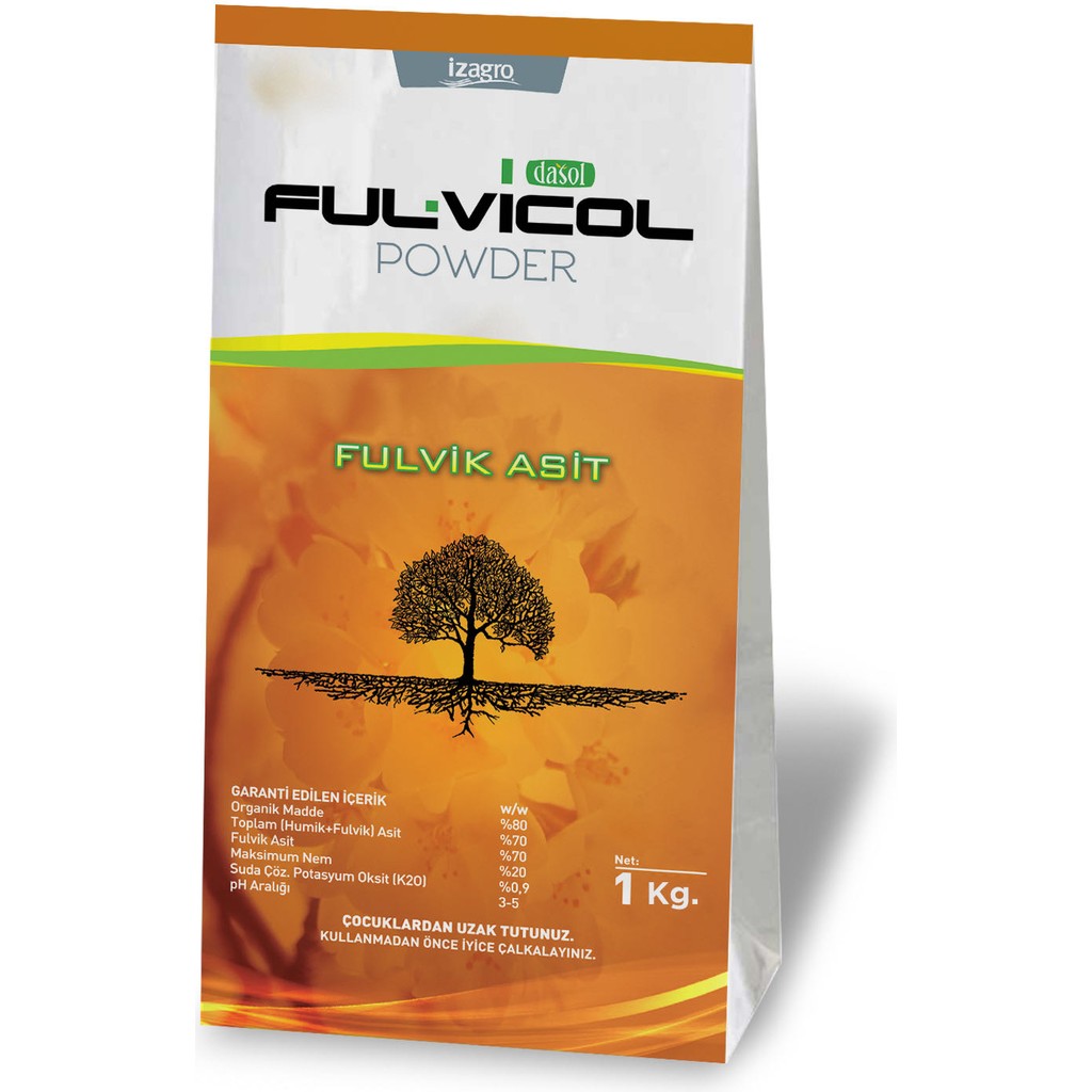 Izagro Fulvik Asit Fulvicol Powder 1 Kg. Gübre Fiyatı