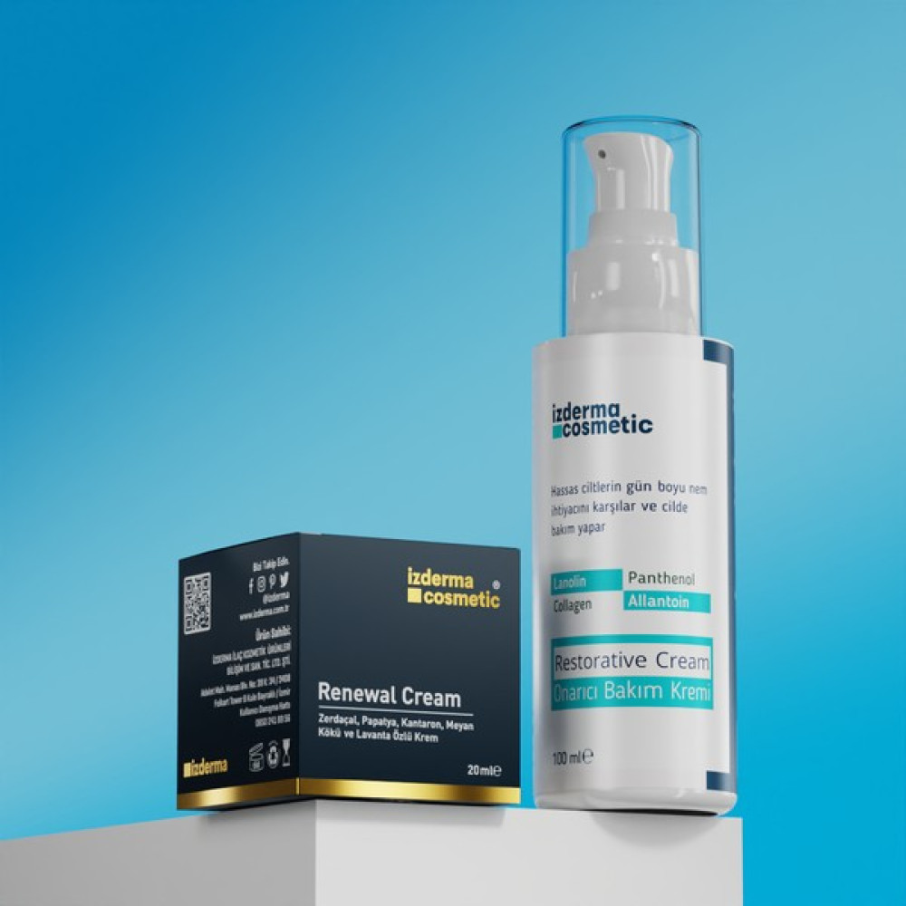 izderma Renewal Cream 20 ml ve Onarıcı Bakım Kremi 100 ml Cilt Temizleme ve Peeling Fiyatı