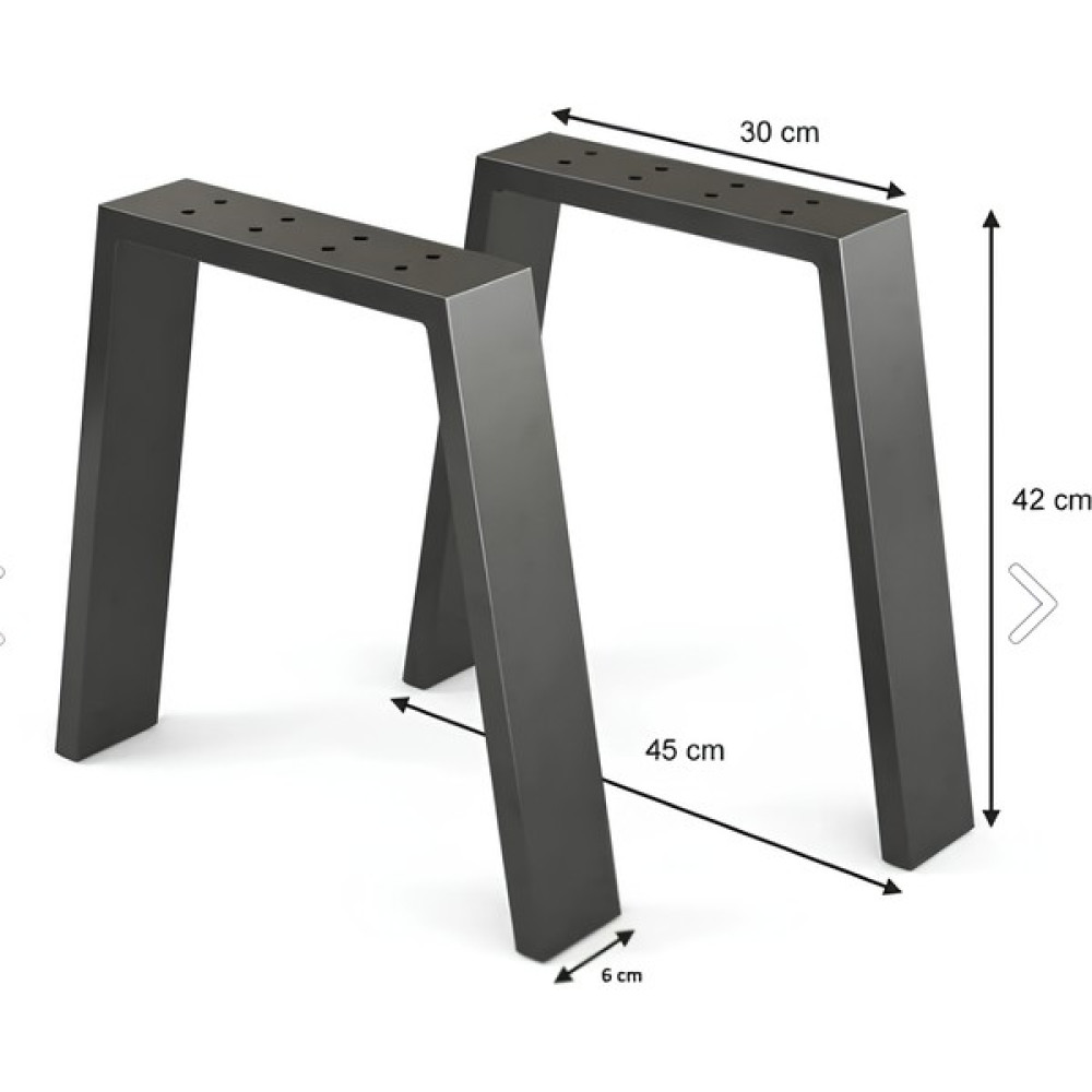 Izelbox Metal Bank-Sehpa-Orta Sehpa Ayağı 2 Adet Ayak 42 cm Mobilya Ayağı İZB03 - SİYAH Nalburiye & Hırdavat Fiyatı
