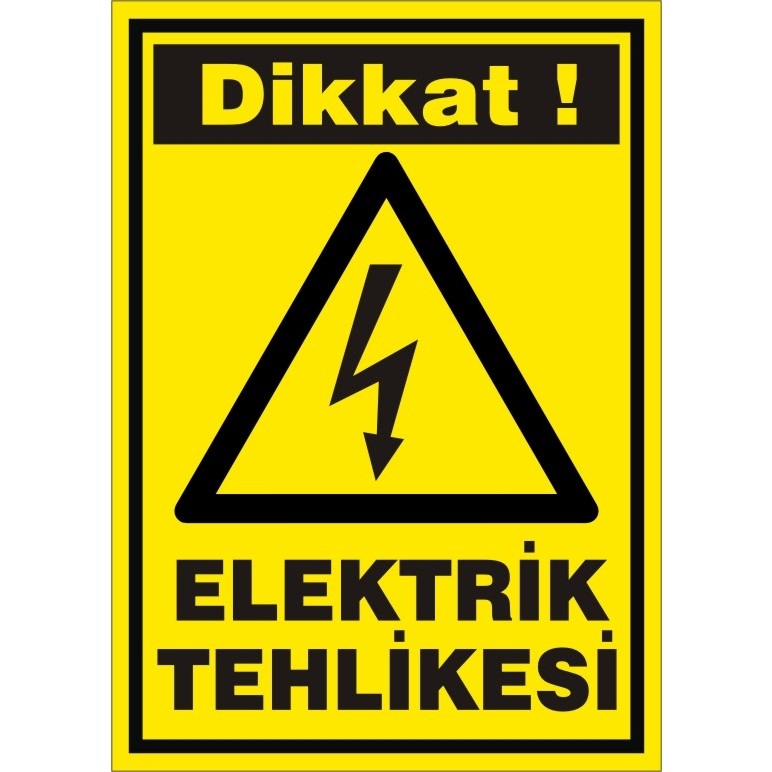 İzmir Serigrafi Elektrik Tehlikesi 2.6 mm PVC Uyarı Levhası 25 x 35 cm SSD / Solid State Drive Fiyatı