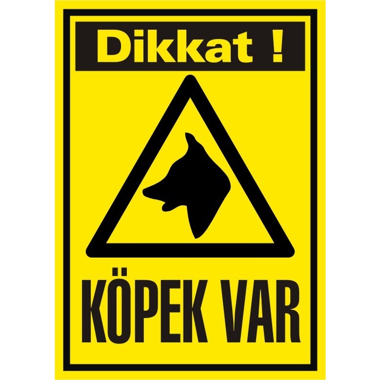 İzmir Serigrafi Köpek Var 2.6 mm PVC Uyarı Levhası 25 x 35 cm Evcil Hayvan Ürünleri Fiyatı