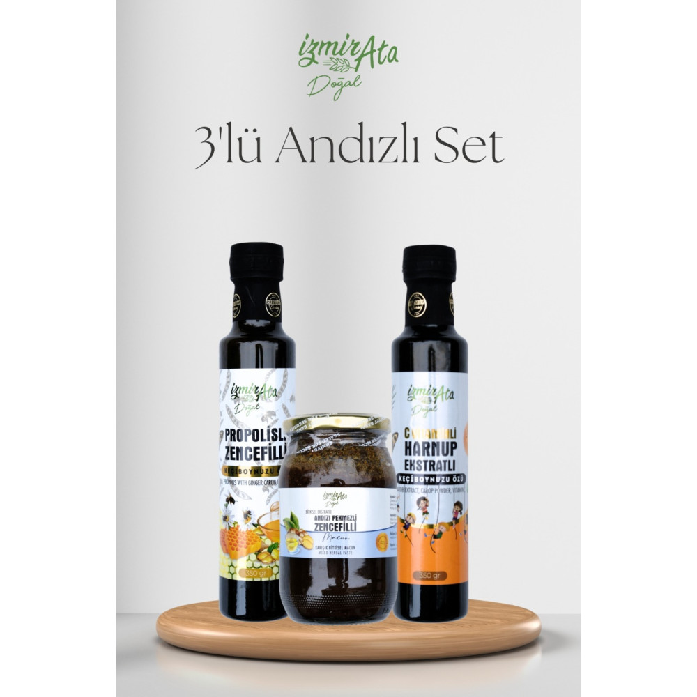 İZMİRATADOĞAL Andızlı Pekmez Seti Organik Ürünler Fiyatı