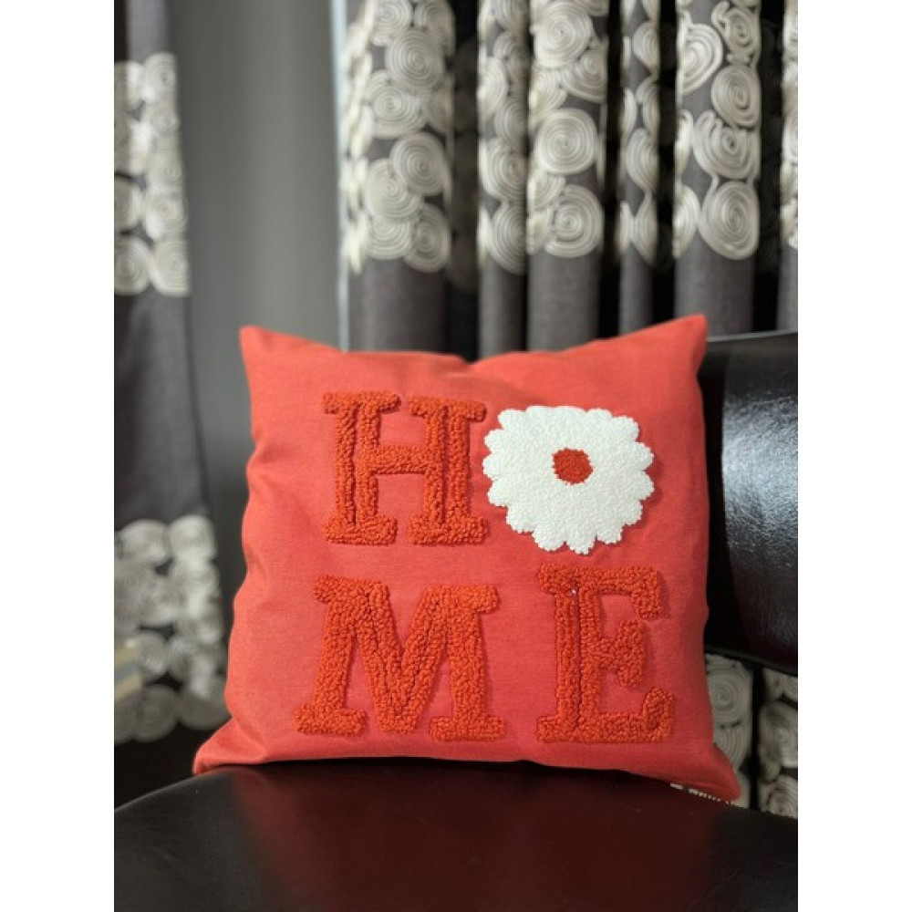 İzmit Çınar Kadın Kooperatifi Home Papatya Desenli Punch Panç Işlemeli Yeşil Kırlent Kılıfı (42X42CM) - 42 x 42 cm - Kiremit Kırlent / Mobilya Yastığı Fiyatı