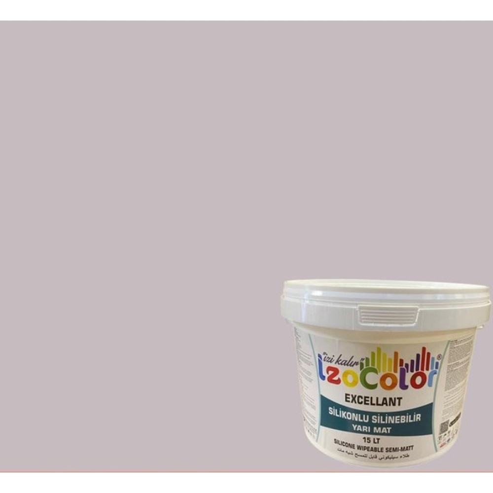 İzoColor Excellant Silikonlu Silinebilir Yarı Mat Iç Cephe Boyası - 7,5L - lila(0200) İç Cephe Duvar Boyası Fiyatı