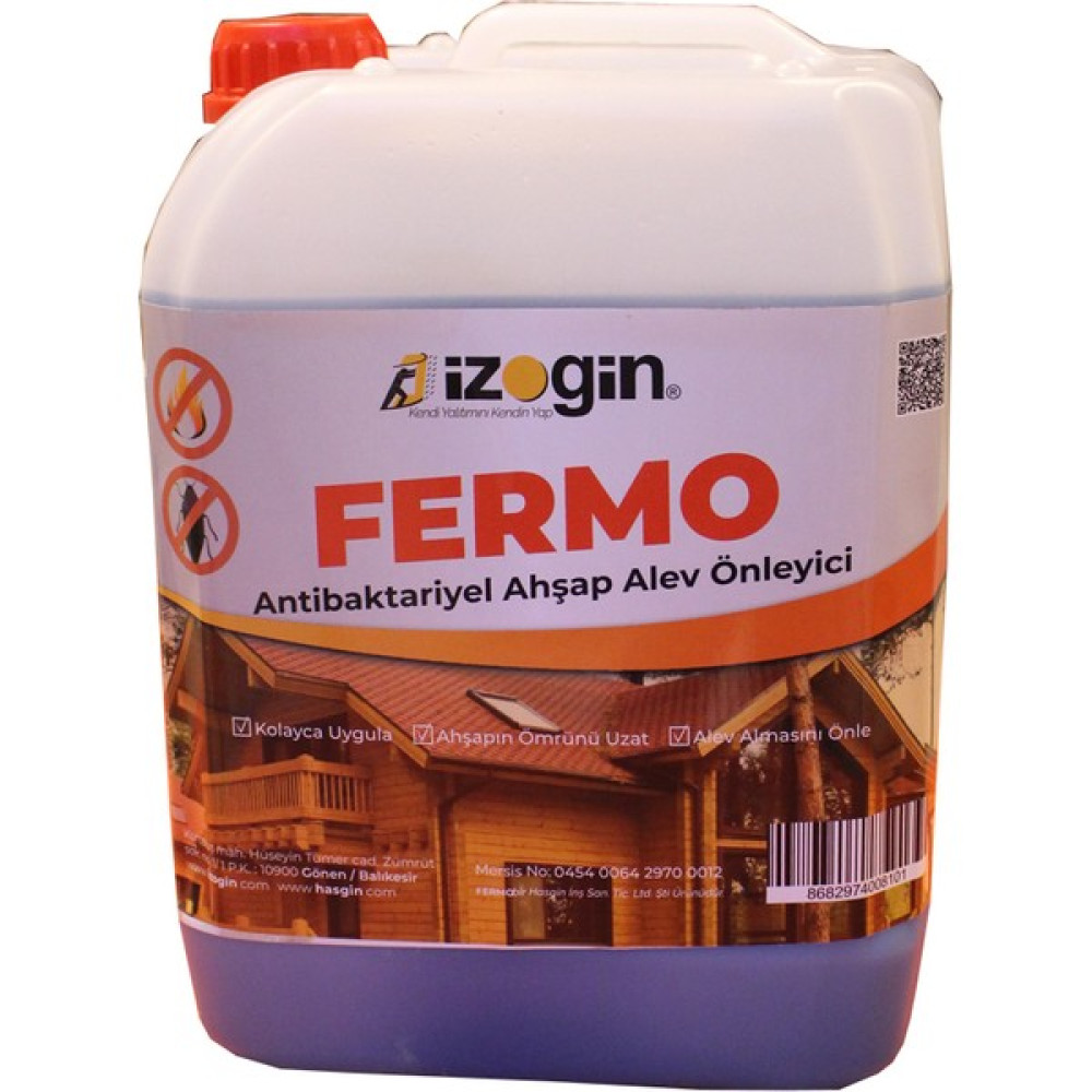 İzogin Fermo Ahşap Alev Önleyici 5 kg (35 ~ 40 metrekare için) Boyalar & Boyacı Aletleri Fiyatı