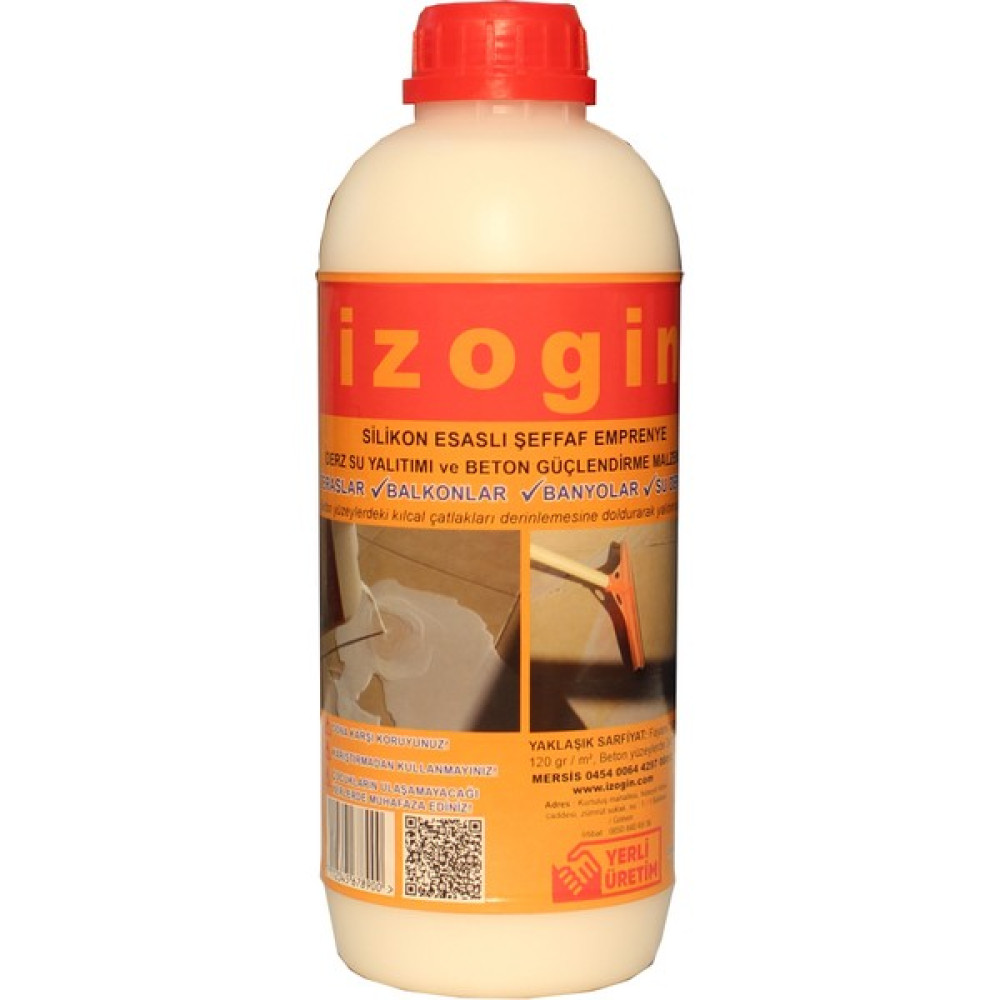 İzogin Svaks Fayans Üstü Su Yalıtım Malzemesi 1 kg (4 ~ 6 metrekare için) Dış Cephe Yalıtım Malzemeleri Fiyatı