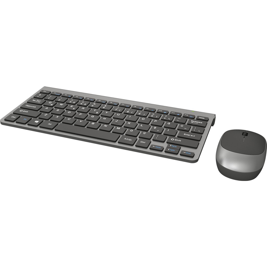 İzoly KM9500 Kablosuz Q- Klavye Mouse Set Siyah-Gümüş Klavye - Mouse Fiyatı