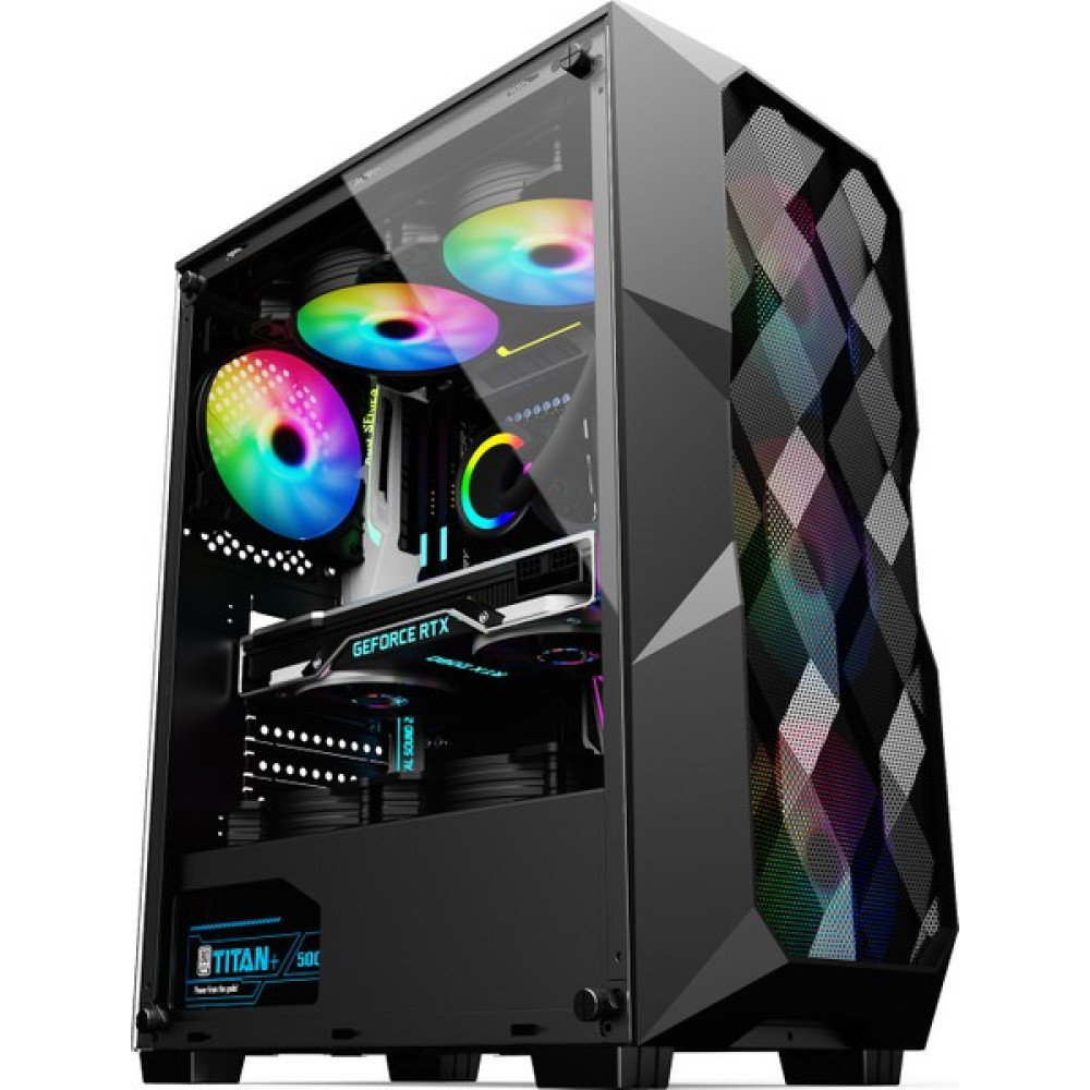 Izoly Midgard Fanlı Rgb LED USB 3.0 500W Atx Oyuncu Kasası - Mat Siyah - 550 W PC Kasaları Fiyatı