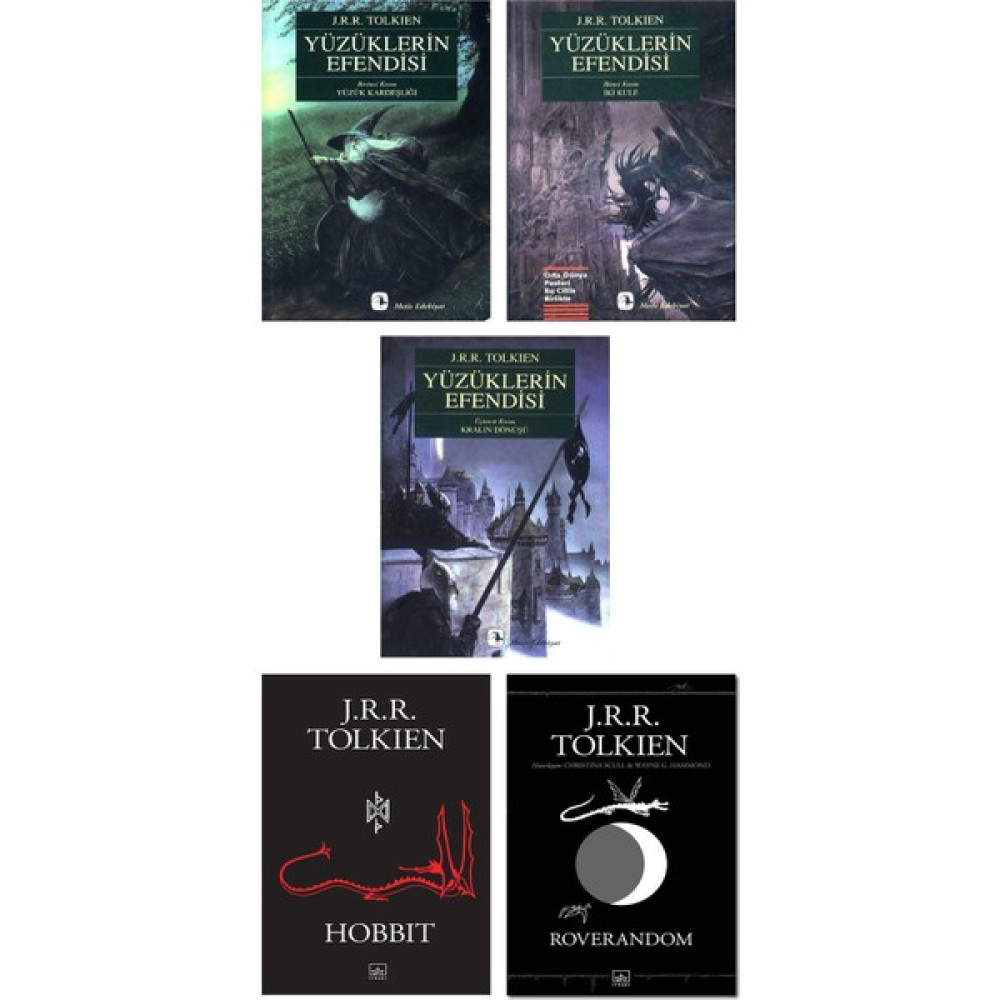 J. R. R. Tolkien 5 Kitap Set / Yüzüklerin Efendisi 3 Kitap + Hobbit + Roverandom Bilim Kurgu & Fantastik Fiyatı