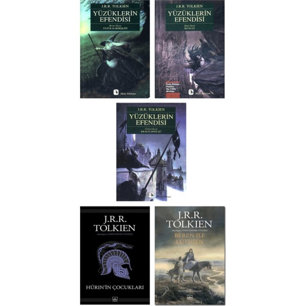 J. R. R. Tolkien 5 Kitap Set / Yüzüklerin Efendisi 3 Kitap + Hurin’in Çocukları + Beren ile Luthien Bilim Kurgu & Fantastik Fiyatı