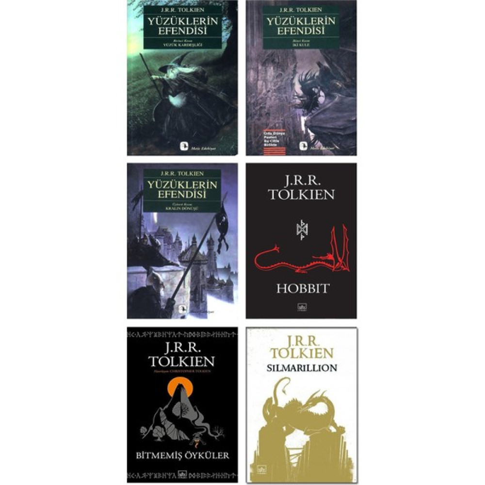 J. R. R. Tolkien 6 Kitap Set / Yüzüklerin Efendisi 3 Kitap + Hobbit + Bitmemiş Öyküler + Silmarillion Bilim Kurgu & Fantastik Fiyatı