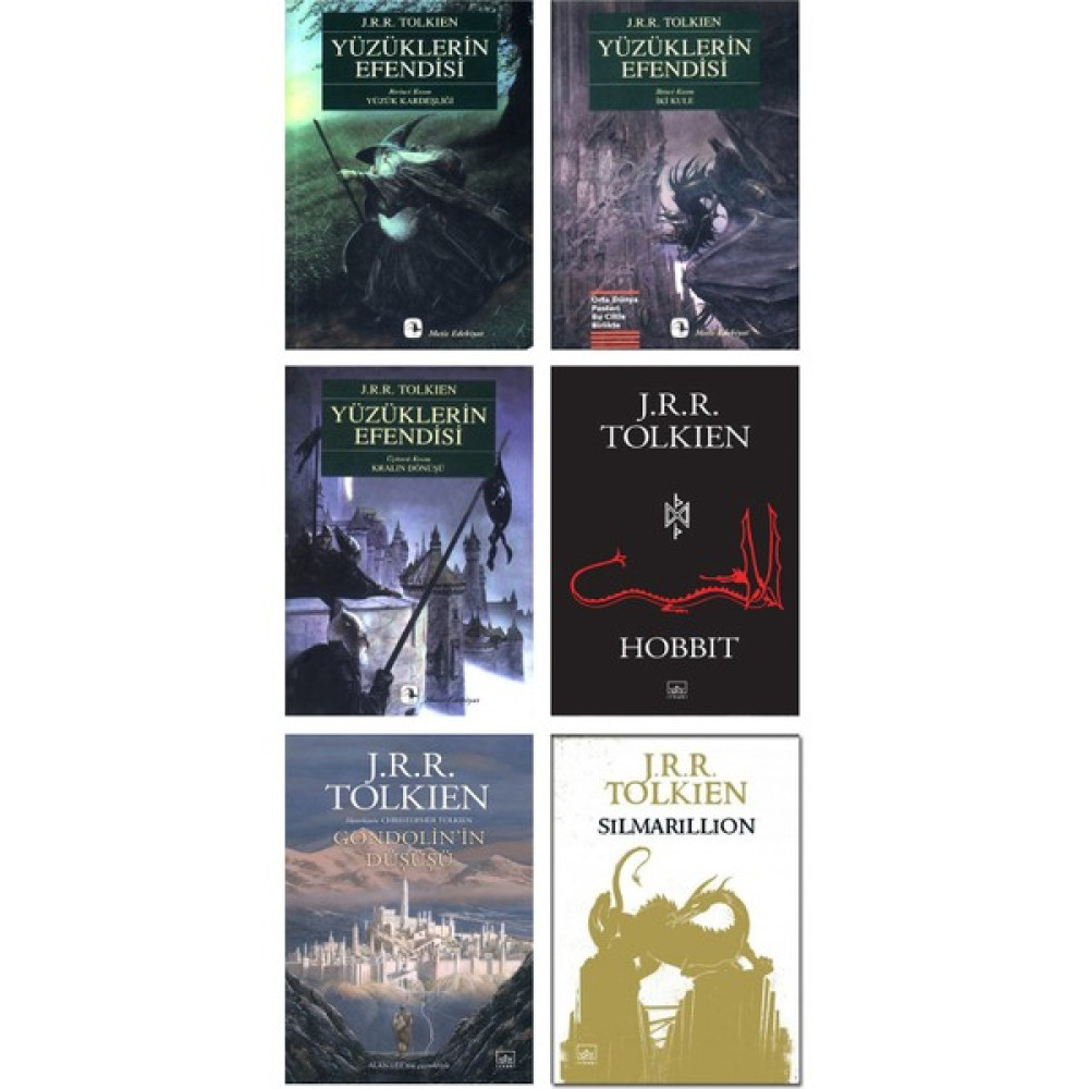 J. R. R. Tolkien 6 Kitap Set / Yüzüklerin Efendisi 3 Kitap + Hobbit + Gondolin’in Düşüşü + Silmarillion Bilim Kurgu & Fantastik Fiyatı