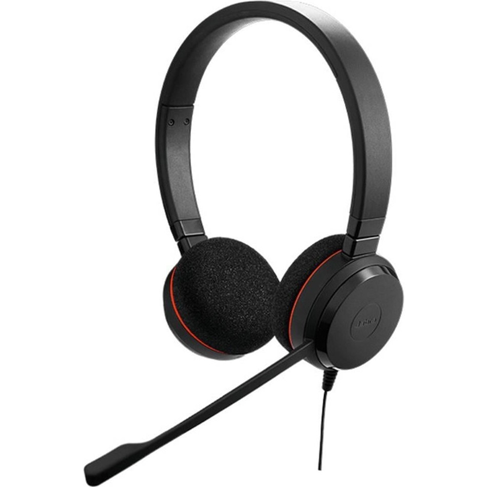 Jabra Evolve 20 Duo USB Nc Ms Kulaklık Mikrofon Çift Taraflı - Siyah Kulak Üstü Kulaklık Fiyatı