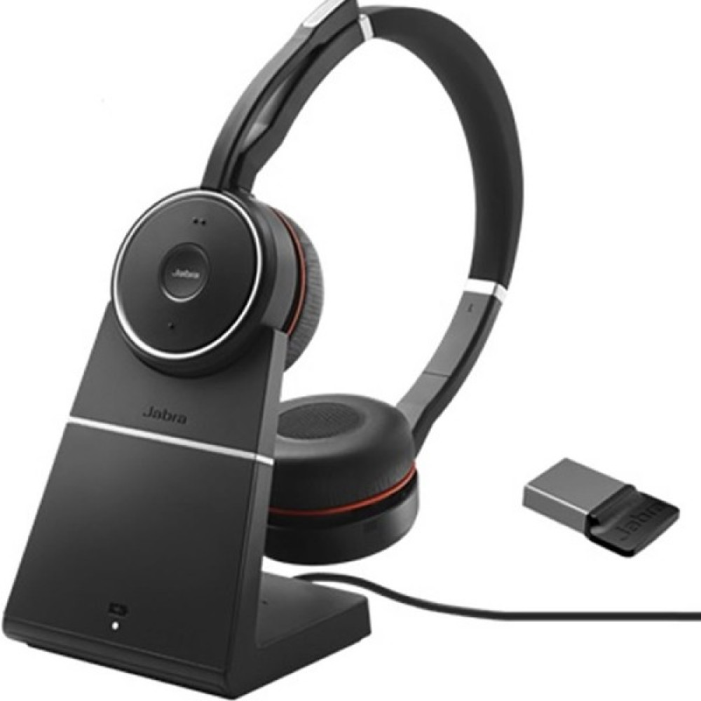 Jabra Evolve 75 Duo USB Nc Ms Kablosuz Şarj Üniteli Kulaküstü Kulaklık Siyah Kulak Üstü Kulaklık Fiyatı