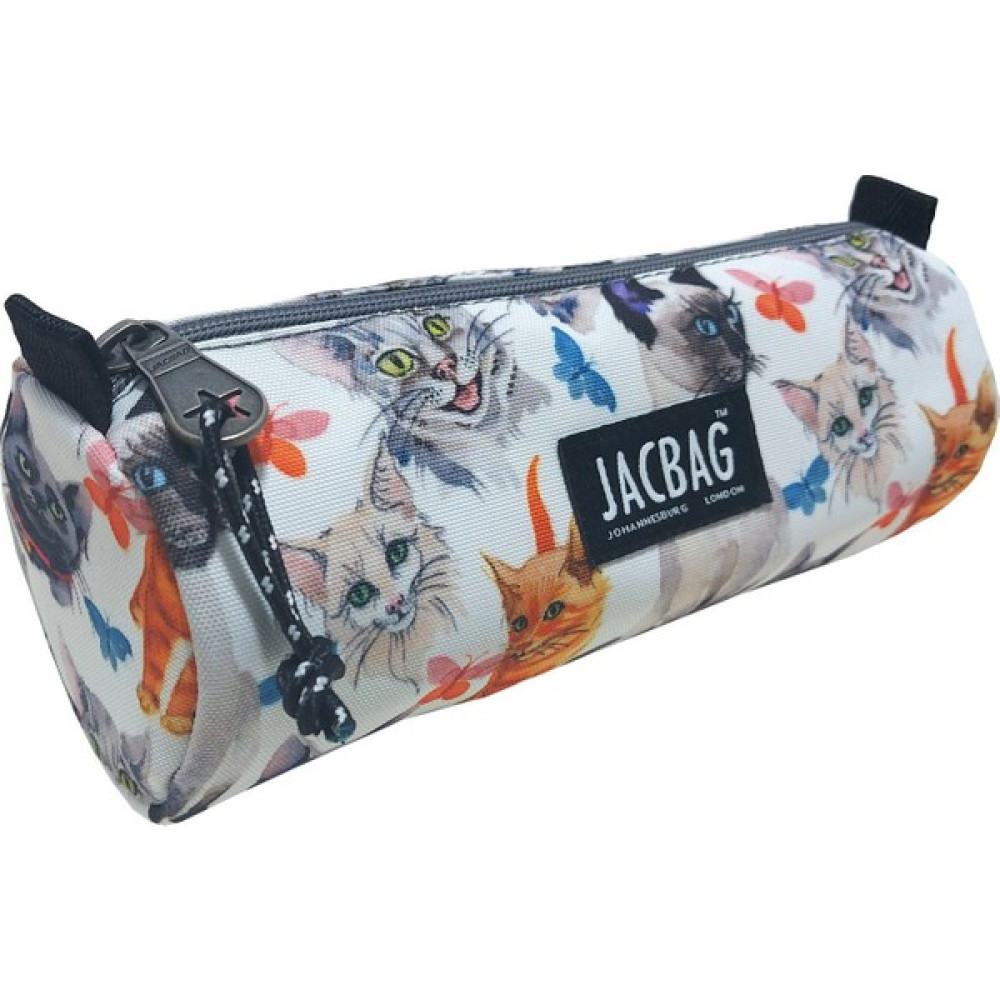 Jacbag Big Roll-Silindir Tip Kalem Kutu - Beyaz - Turuncu Kalemlik (Kalem Kutusu) Fiyatı