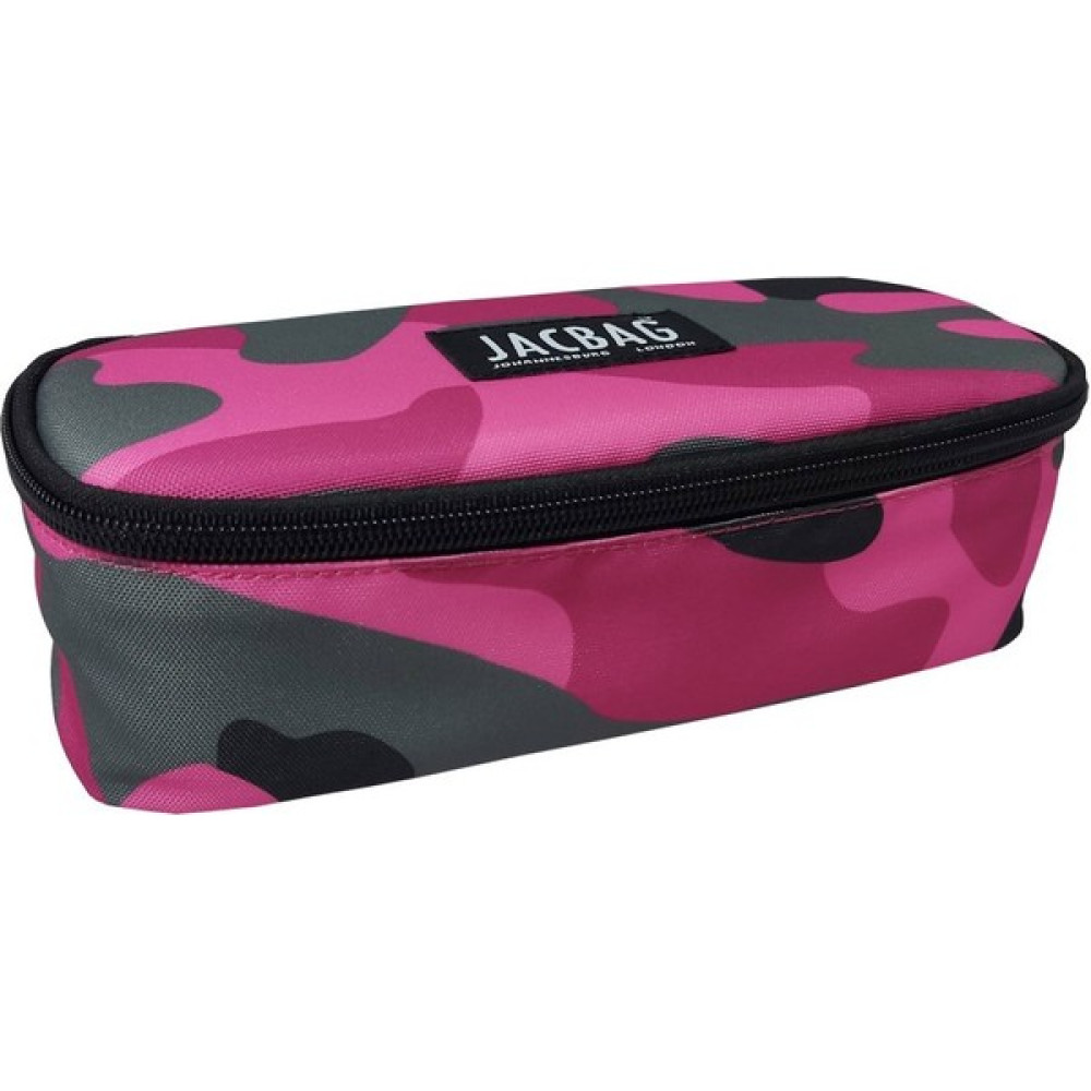 Jacbag Oval Kalemkutu - Pembe - Gri Kalemlik (Kalem Kutusu) Fiyatı