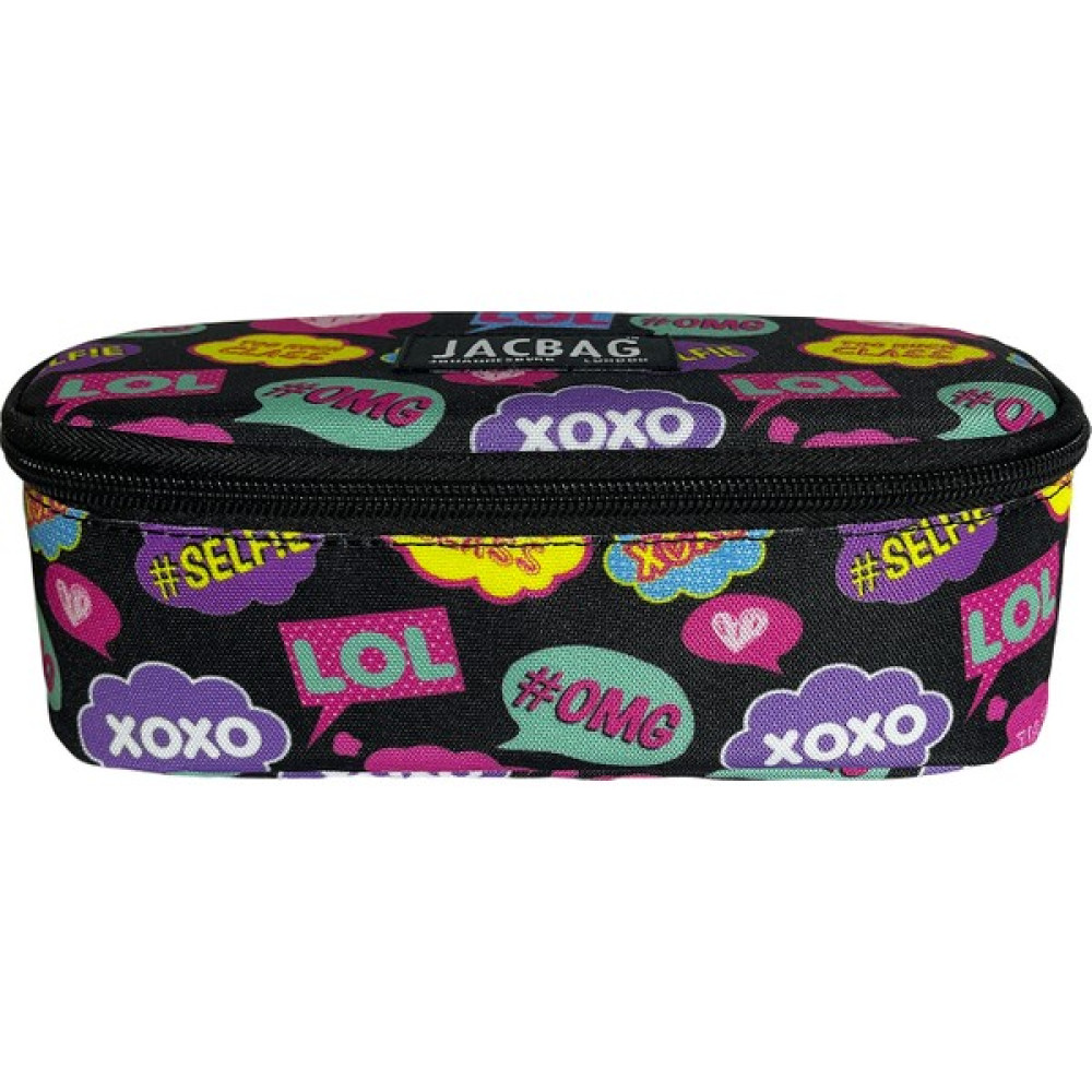 Jacbag Oval Pencil Case-Oval Tip Kalemkutu - Kraliyet Mavisi - Sarı Kalemlik (Kalem Kutusu) Fiyatı