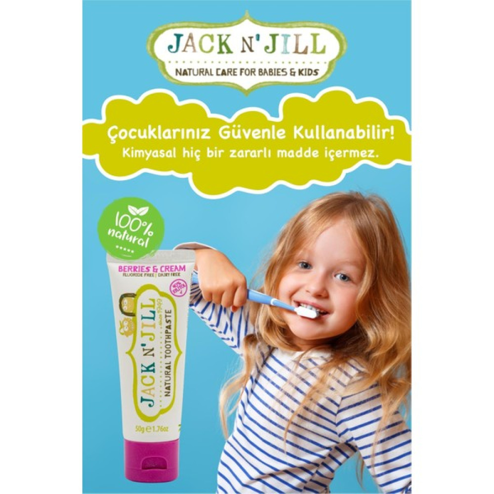 Jack And Jill Kids Jack N'jill Doğal Diş Macunu Orman Meyvesi ve Krema - Berries & Cream Diş Macunları Fiyatı