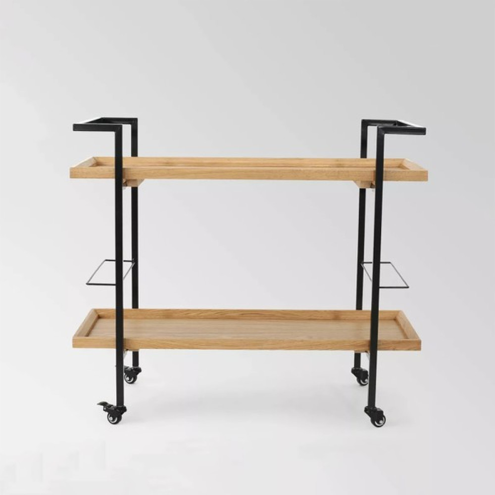 Jack Arti Amz Modern Servis Arabası - Bar Arabası - Yiyecek Içecek Arabası - Mutfak Arabası - Dressuar Konsol - Meşe Duvar Rafı Fiyatı