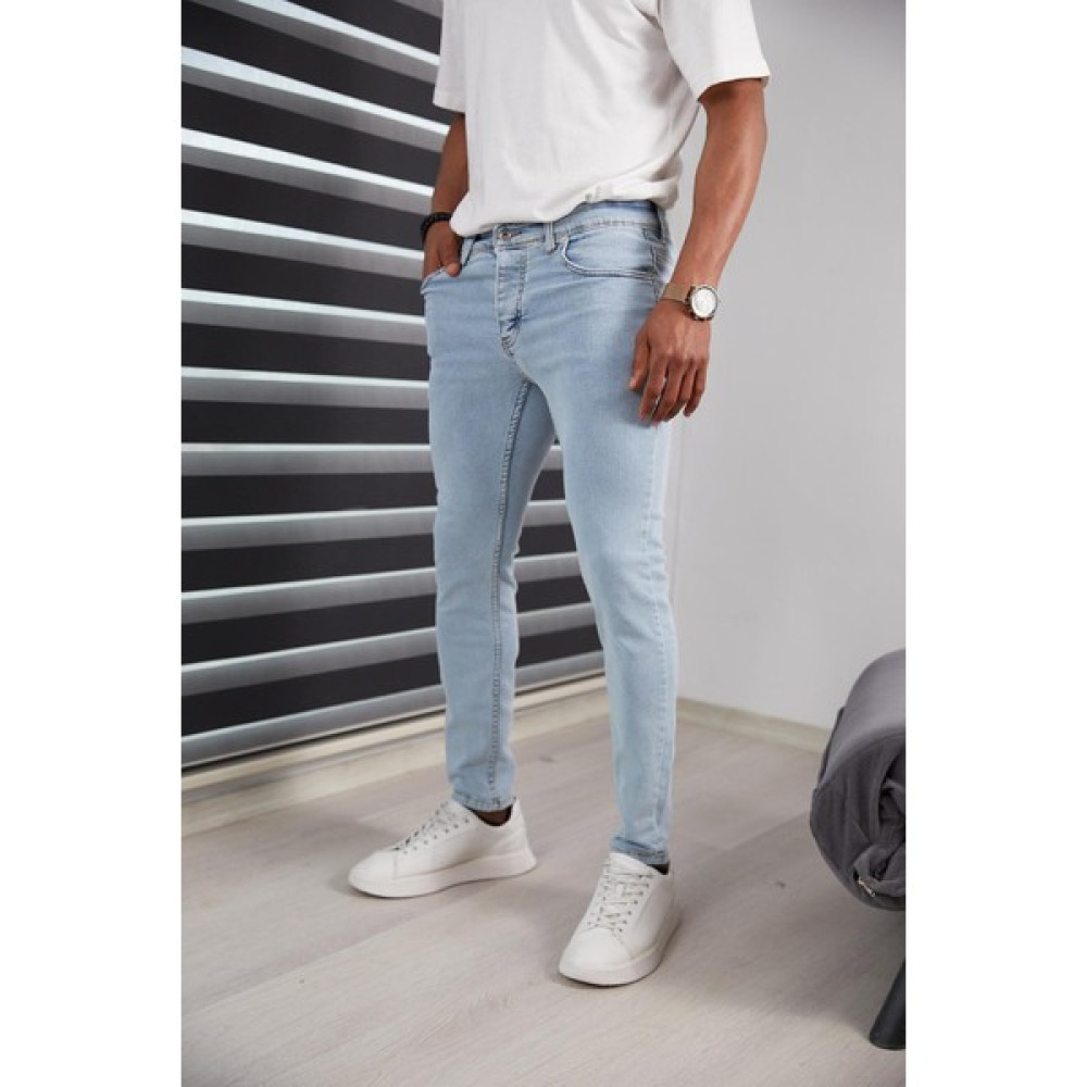 Jack Caprio Mavi Kot Pantolon Slim Fit Likralı Renk Solması Yapmaz Yüksek Kaliteli Jeans Kot Pantolon Erkek Jeans / Kot Pantolon Fiyatı