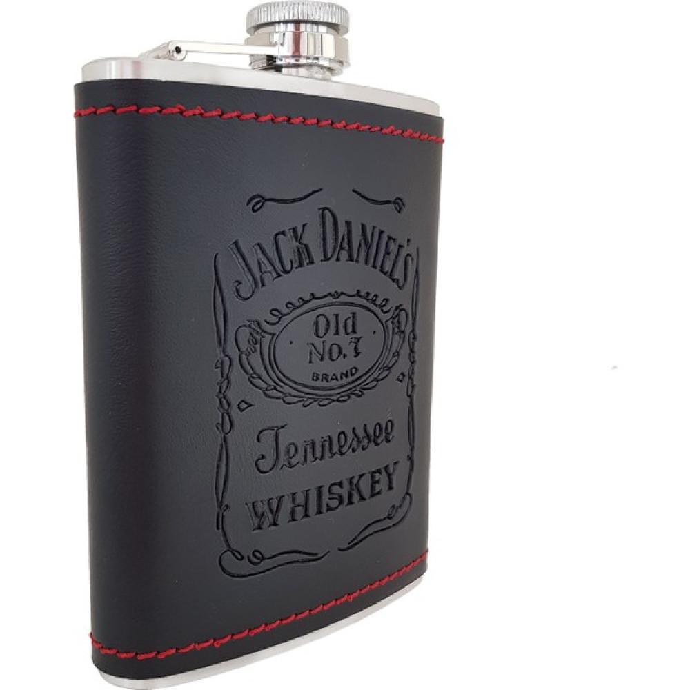 Jack Daniel s Logo Çelik 8oz Deri Kaplı 240 ml İçki Matarası dp02 Matara Fiyatı