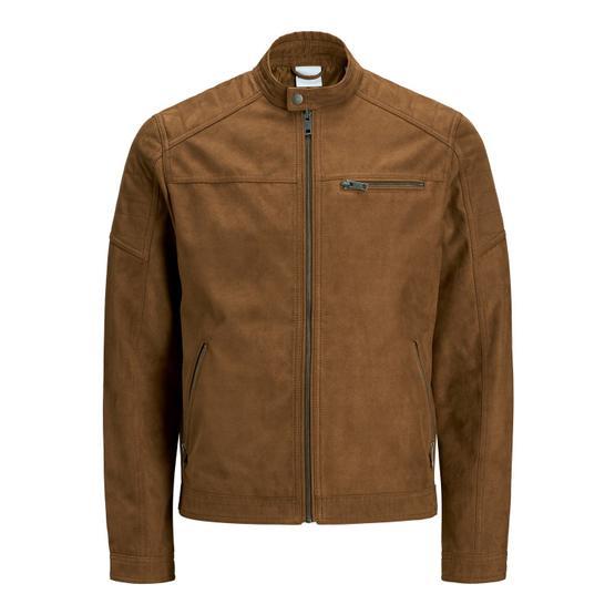 Jack & Jones 12147218 Erkek Jjerocky Jacket Noos Pıu Suni Deri Mont