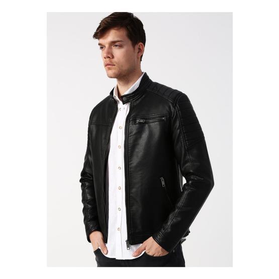 Jack & Jones 12147218 Erkek Jjerocky Jacket Noos Pıu Suni Deri Mont Erkek Mont Fiyatı