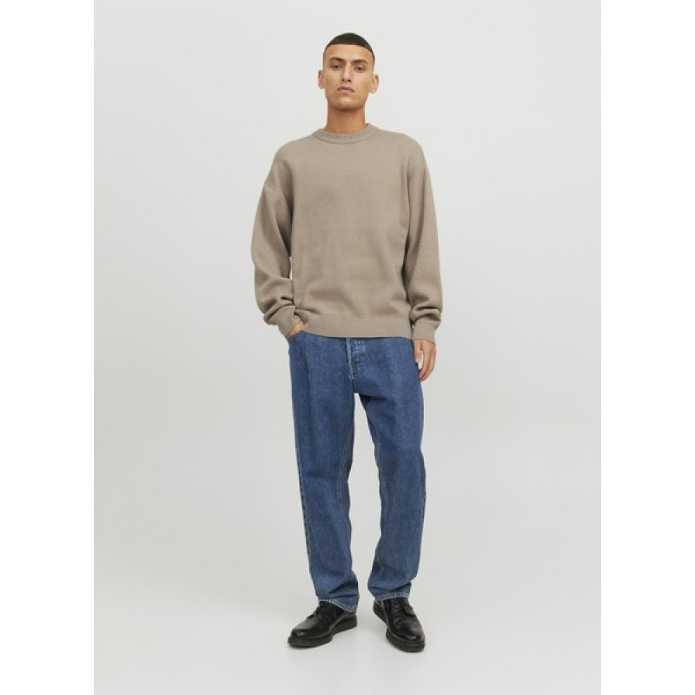 Jack & Jones Bisiklet Yaka Standart Krem Erkek Kazak 12242512_JORRAY Knıt Crew Neck Erkek Kazak & Süveter & Triko Fiyatı