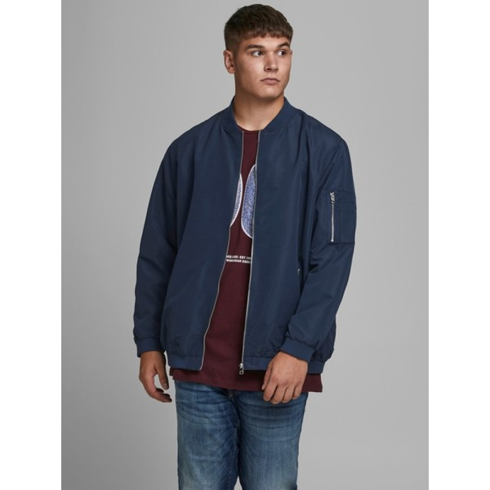 Jack & Jones Büyük Beden Lacivert Erkek Bomber Ceket 12173990 Erkek Ceket Fiyatı