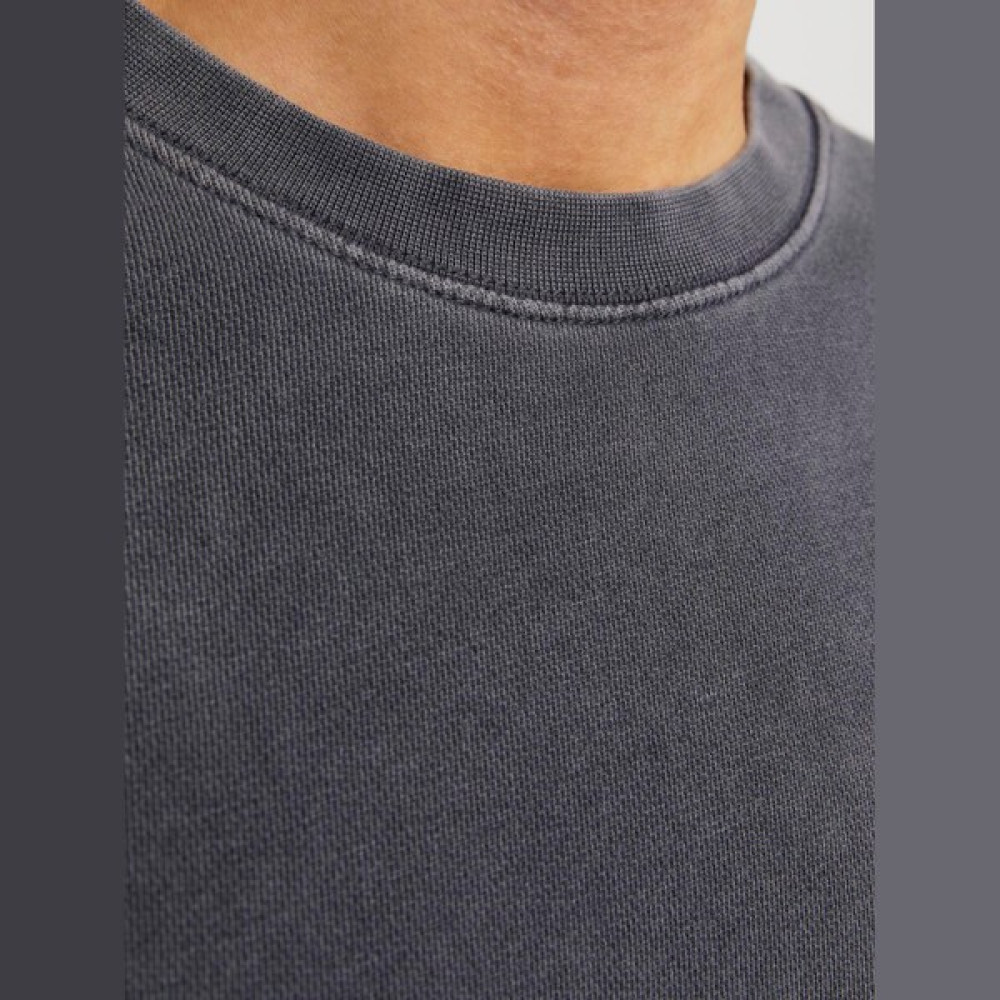 Jack & Jones Erkek Düz Renk Bisiklet Yaka Sweatshirt - Charge - XL - 01-Gri Oto Boyaları Fiyatı