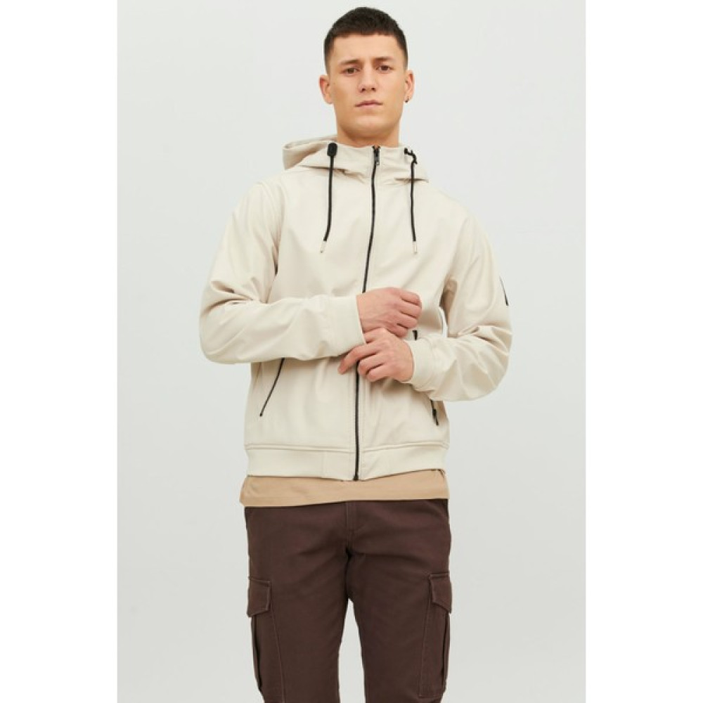 Jack & Jones Erkek Jjebasıc Suya Dayanıklı Softshell Ceket 12236300 Taş Erkek Ceket Fiyatı