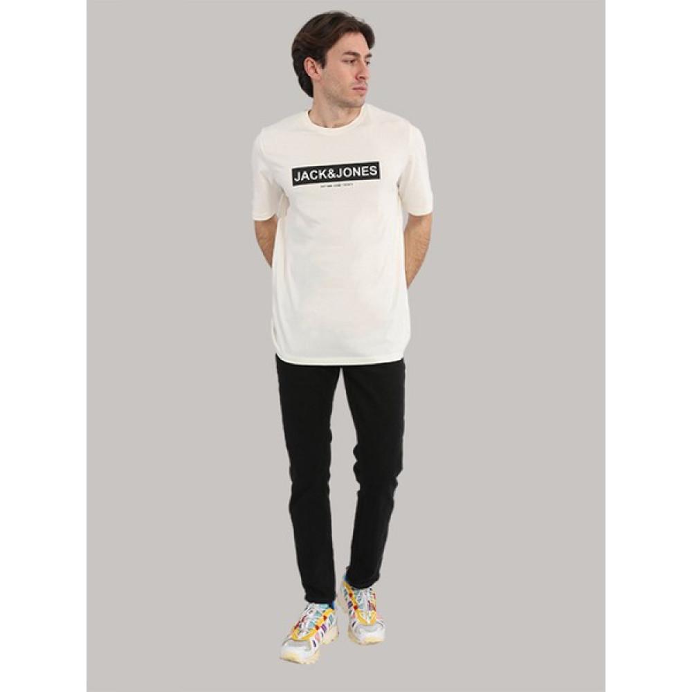Jack & Jones Erkek Logo Baskılı Tişört - Pin Erkek T-shirt Fiyatı