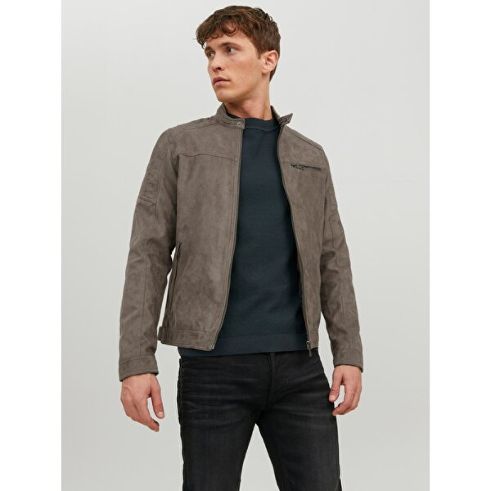 Jack & Jones Jack&jones Açık Kahverengi Erkek Pu Deri Ceket 12147218 Erkek Ceket Fiyatı