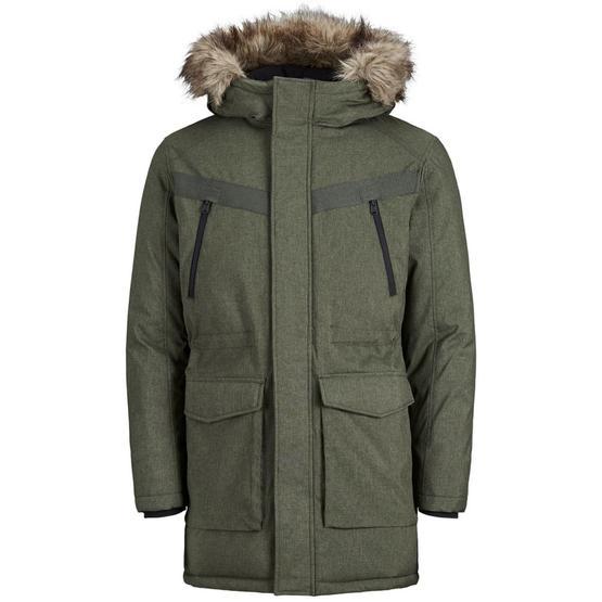 Jack & Jones Jcoearth 12138130-SKY Gri Melanj Erkek Parka