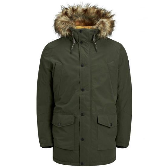 Jack & Jones Jcoearth 12138130-SKY Gri Melanj Erkek Parka