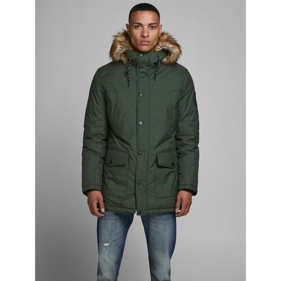 Jack & Jones Jcoearth 12138130-SKY Gri Melanj Erkek Parka