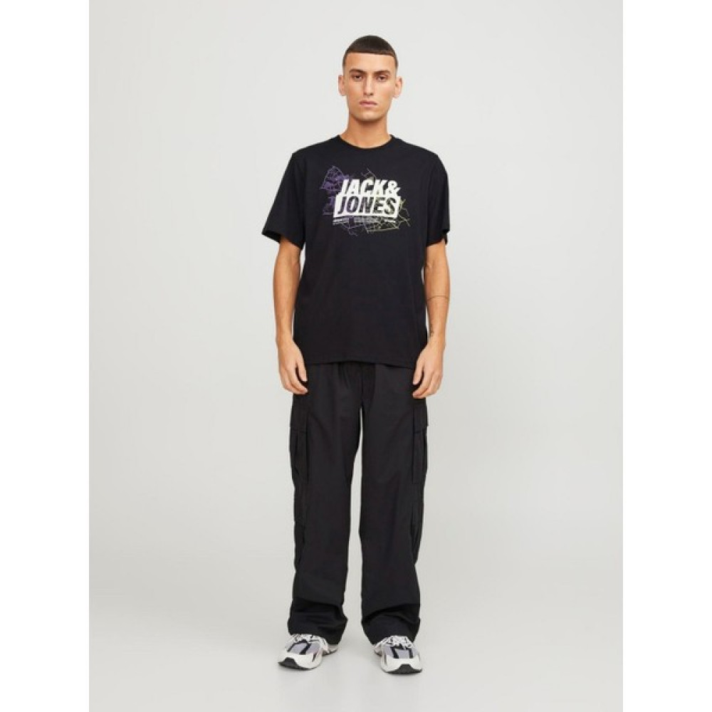 Jack & Jones Jcomap Logo Erkek Siyah T-Shirt 12252376-Black Erkek T-shirt Fiyatı