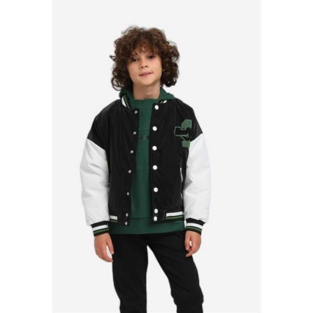 Jack Lions Jacklions Garson Erkek Çocuk Paraşüt Kumaş Kolej Ceket 3225 Siyah Erkek Çocuk Mont Fiyatı