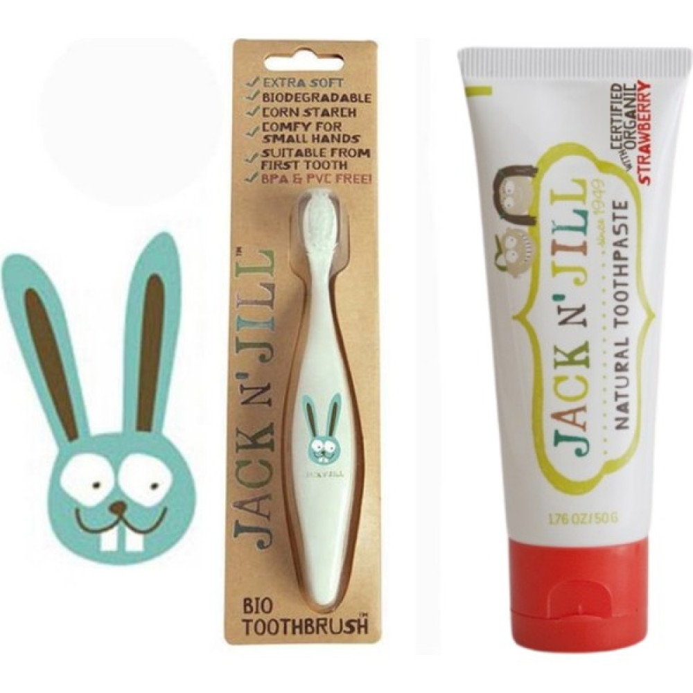 Jack N' Jill Bebek Diş Seti (Bunny Diş Fırçası + Çilek Aromalı Diş Macunu) Diş Fırçaları Fiyatı