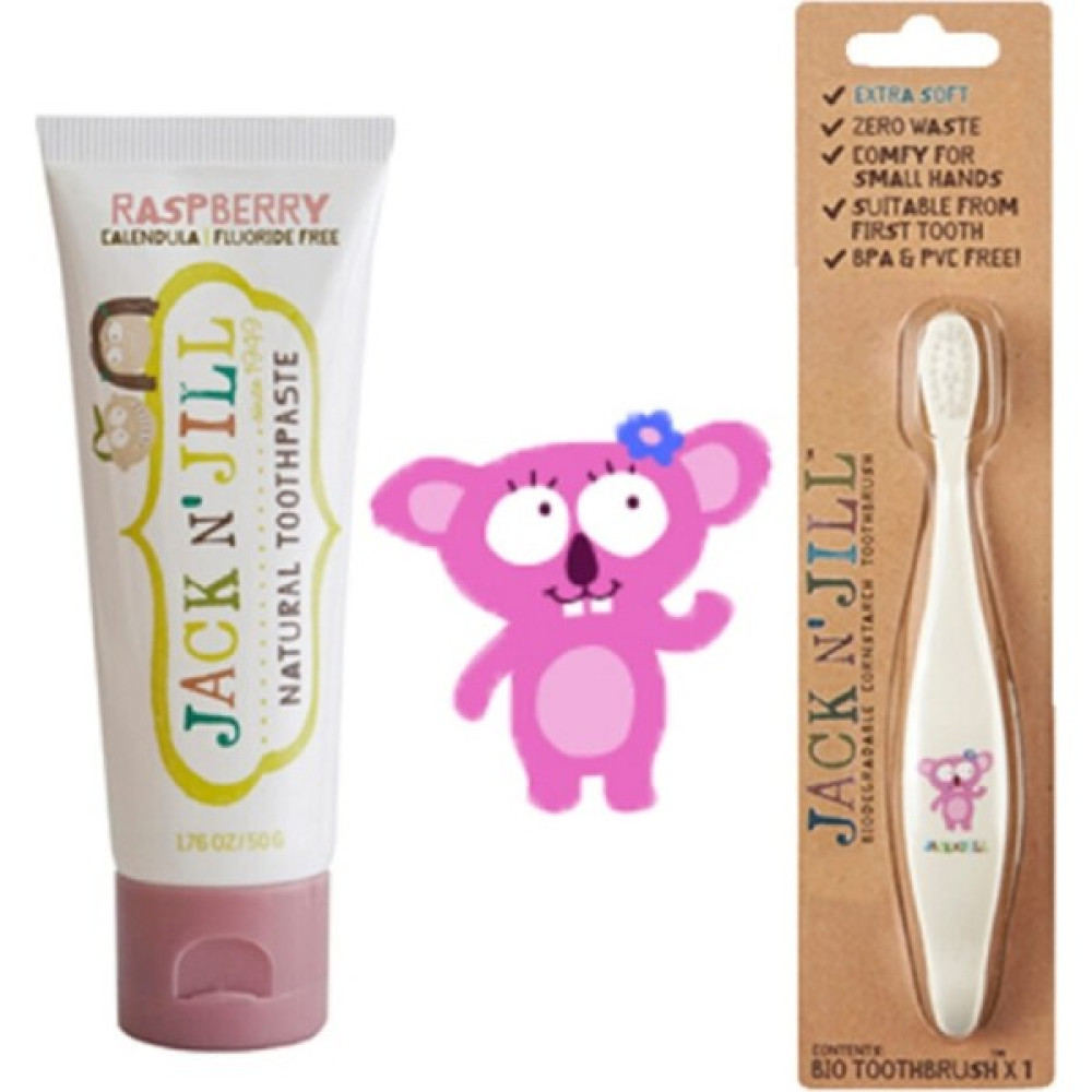 Jack N' Jill Jack N Jill Koala Diş Fırçası + Ahududu Aromalı Macunu 50 gr Diş Macunları Fiyatı