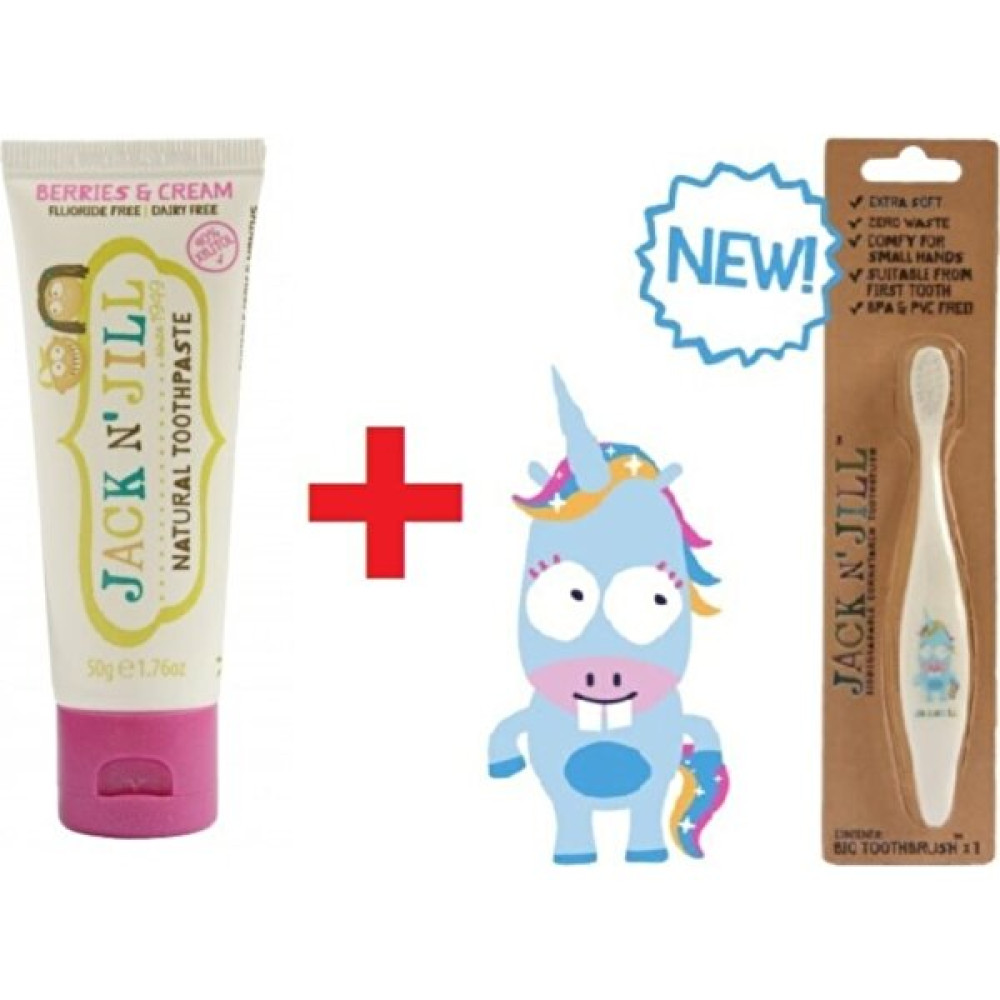 Jack N' Jill Orman Meyvesi Aromalı Macun - Unicorn Diş Fırçası Ikili Set Diş Macunları Fiyatı