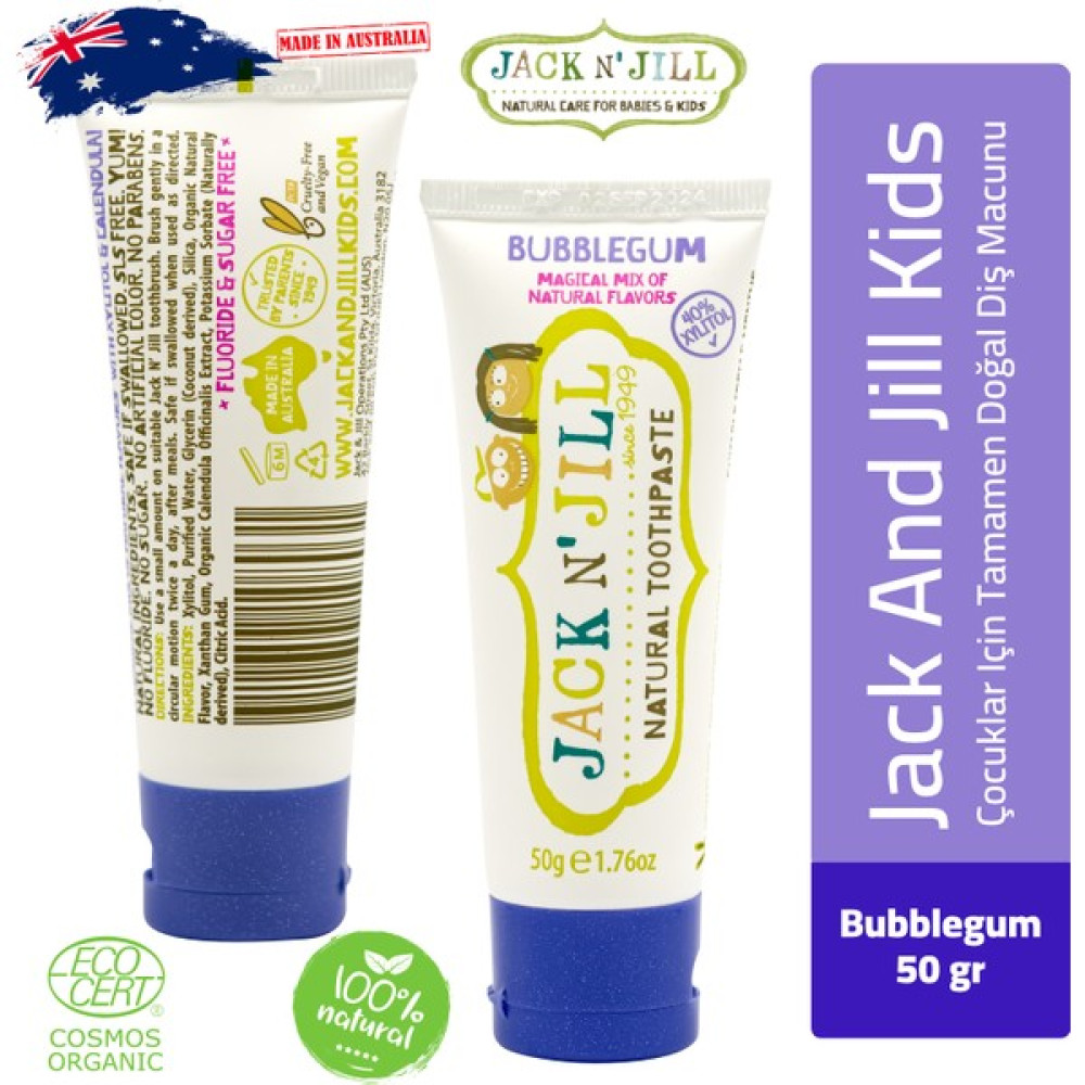 Jack N' Jill Sakız Aromalı Diş Macunu 50 Gr. Diş Macunları Fiyatı