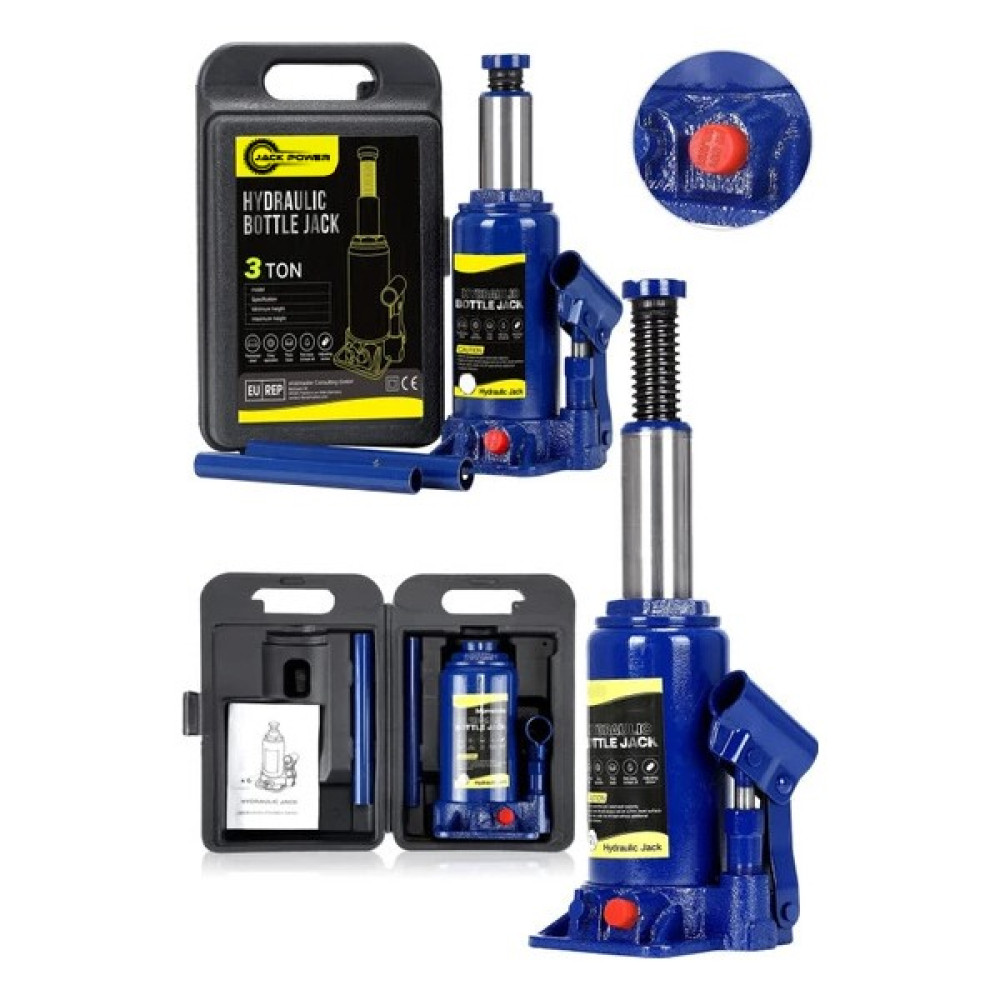 Jack Power 3 Ton Kapasiteli Araba Krikosu 34.5 cm Max Çantalı Set Trafik Malzemeleri Fiyatı