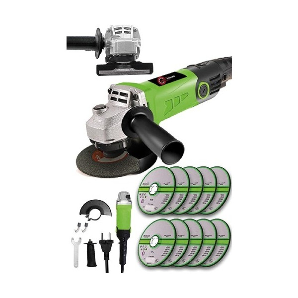 Jack Power Devir Ayarlı Avuç Içi Spiral Taşlama Makinası 4500W 115-125 mm 5 Adet Disk - 125 mm Taşlama Makinesi Fiyatı