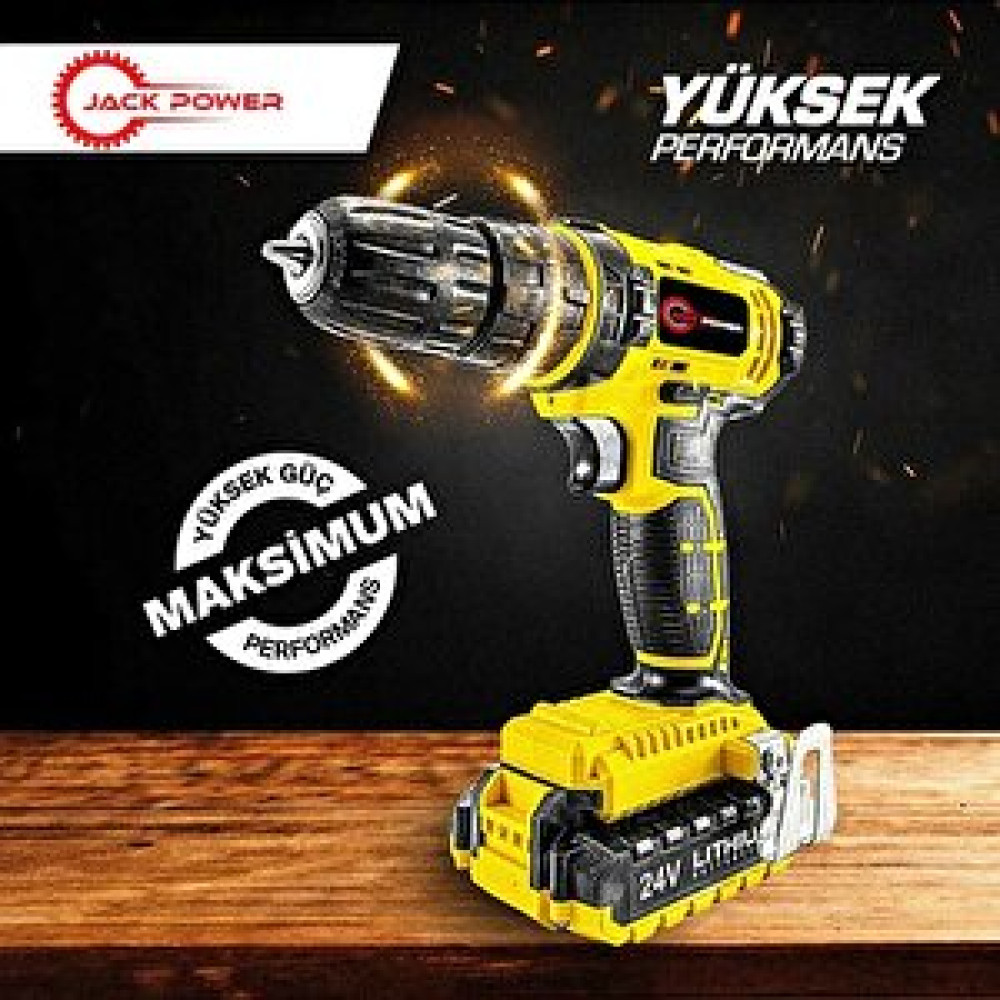 Jack Power Jck1069 24v Çift Akülü Şarjlı Vidalama Darbeli Matkap Çantalı Set + 24parça Usta Seti Akülü Vidalama Makinesi Fiyatı