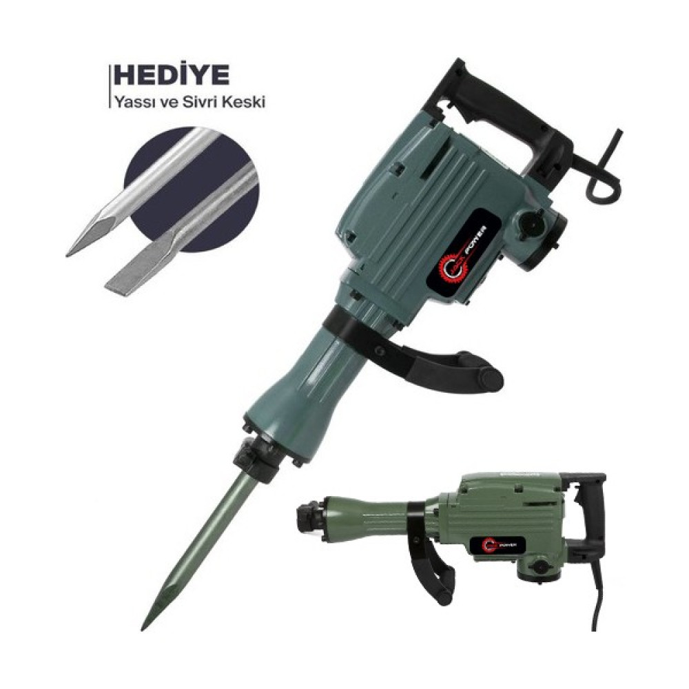 Jack Power Pro 5000 W 45 Joule Professıonel 16 kg Kırıcı Hilti Sivri ve Yassı Keski Hediyeli Çantalı 868121640376 Kırıcı Deliciler & Kırıcılar Fiyatı