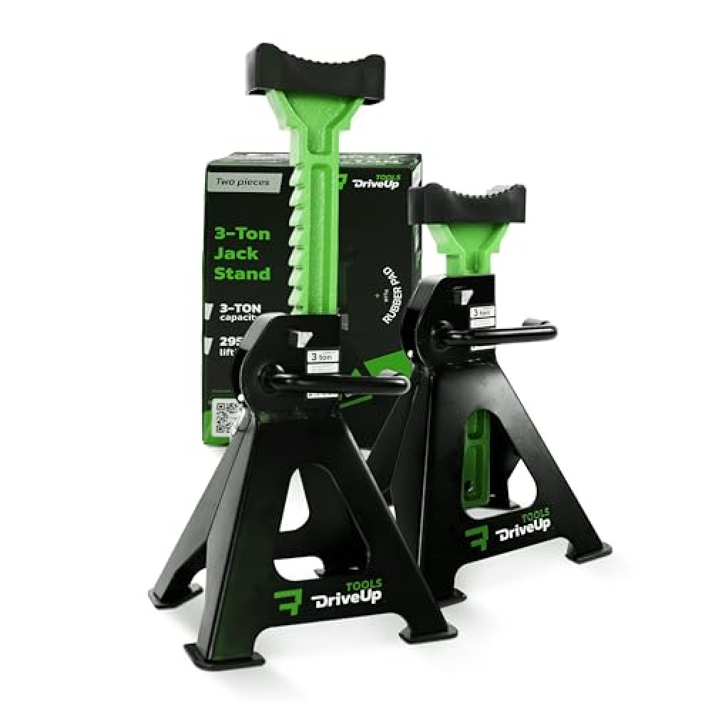 Jack Stands 3 tons | Adjustable Floor Jackstands Pack of 2 | Extended Lifting Height 11,6-19 inches | Automotive Lift | Car Stands 3 ton (6,600lbs)